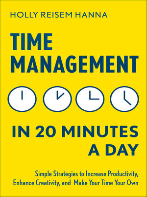 cover image of Time Management in 20 Minutes a Day